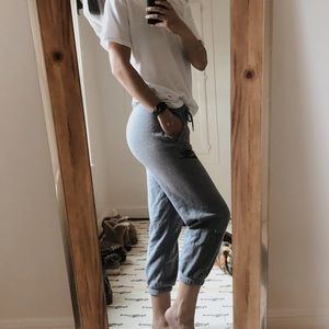 Nike cropped grey sweats